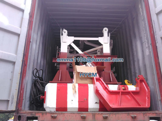 QTD63 2420 लघु लुफिंग जिब निर्माण टॉवर क्रेन 1.2 मीटर मास्ट सेक्शन ब्लॉक प्रकार
