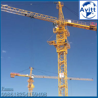 QTZ63-5610 टॉवर क्रेन 6t लोड 56m लिफ्टिंग बूम बाशनिंग क्रेन