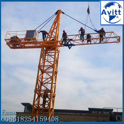 qtz5008 4t हाइड्रोलिक दूरबीन टॉवर क्रेन सीई प्रमाणन सुरक्षा कार्य